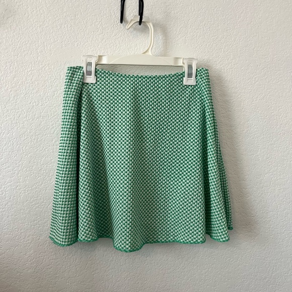 wild fable Dresses & Skirts - Green Checkered Women's Mini Skirt With Built-in Shorts